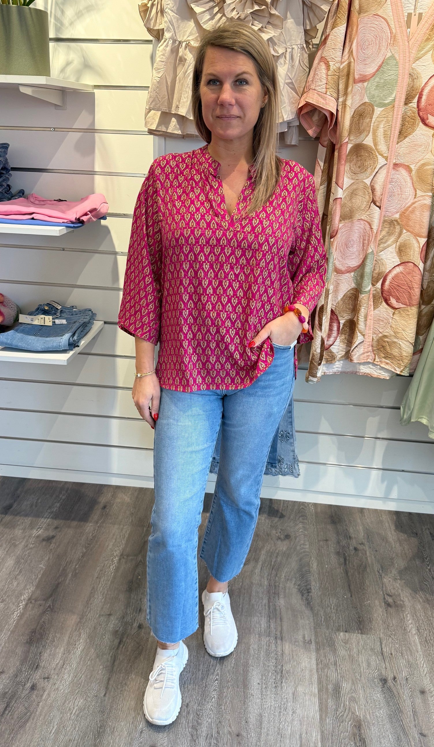 BCLuna flared blus savannah pink