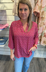 BCLuna flared blus savannah pink