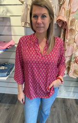 BCLuna flared blus savannah pink