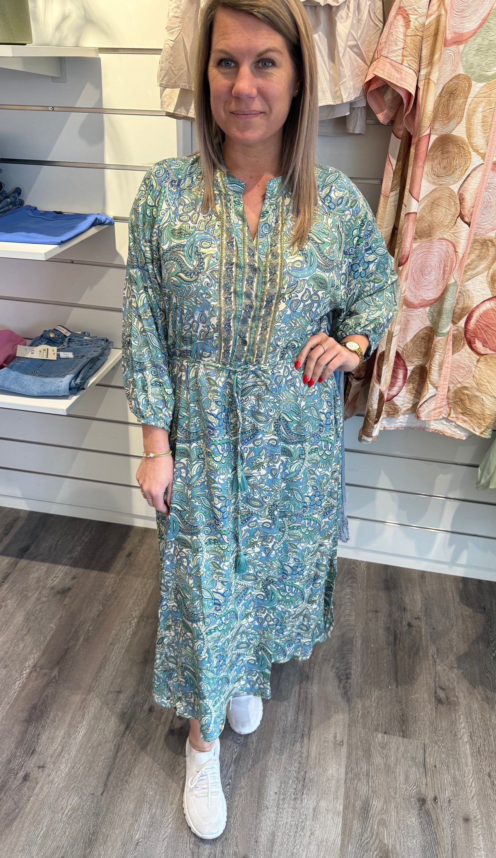 BCLuna raglan dress sea green
