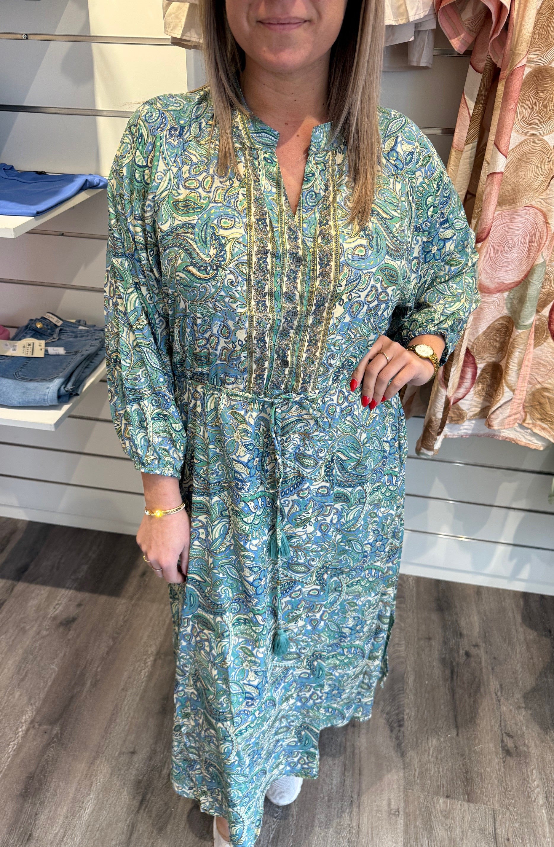 BCLuna raglan dress sea green