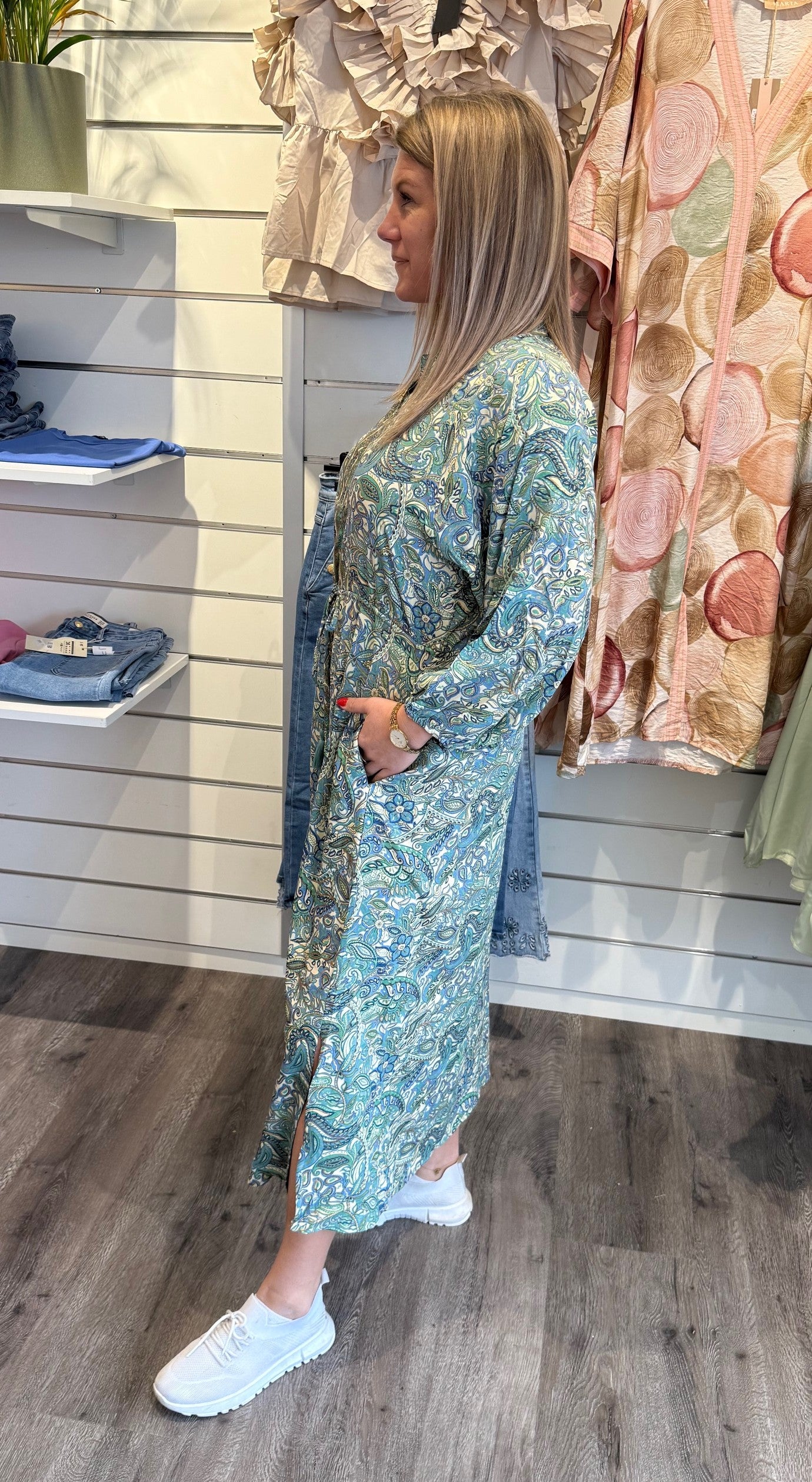 BCLuna raglan dress sea green