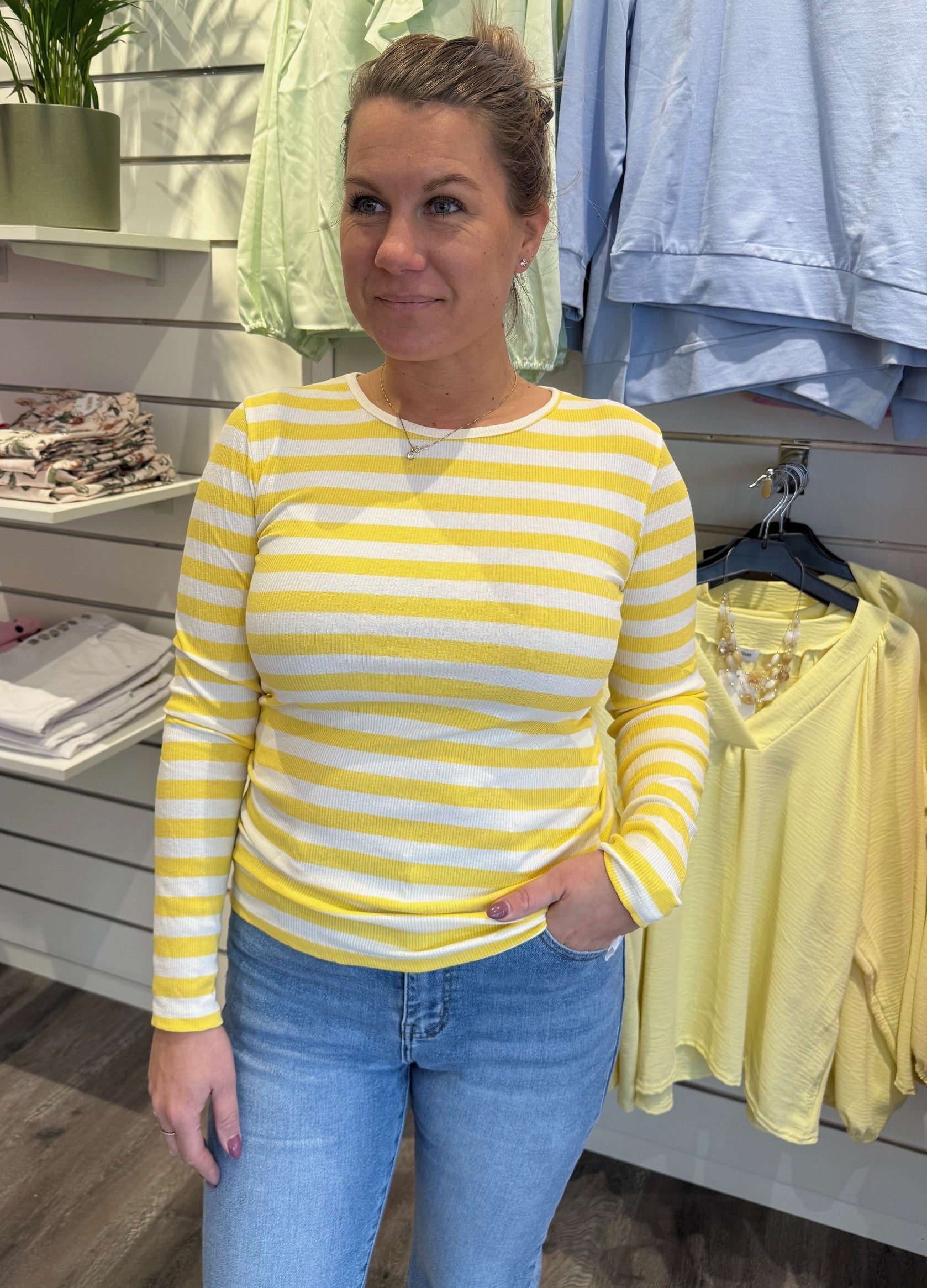 Begonia - Topp - Randig - Gul