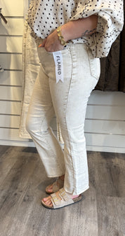 Jenna Jeans  Flare Tvättad beige