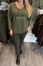 Believe Tröja Military