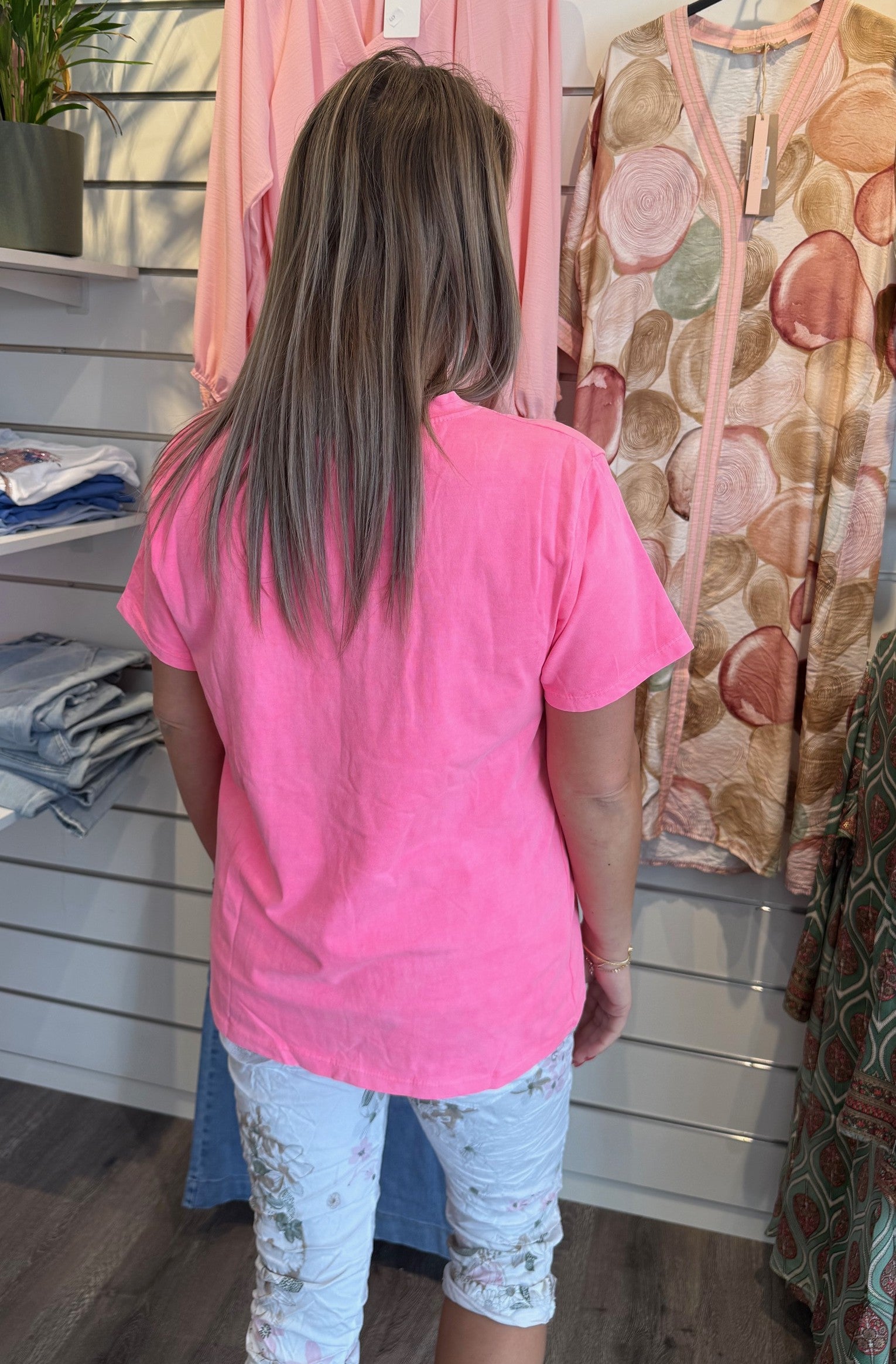 Belina Tshirt Pink Fluo