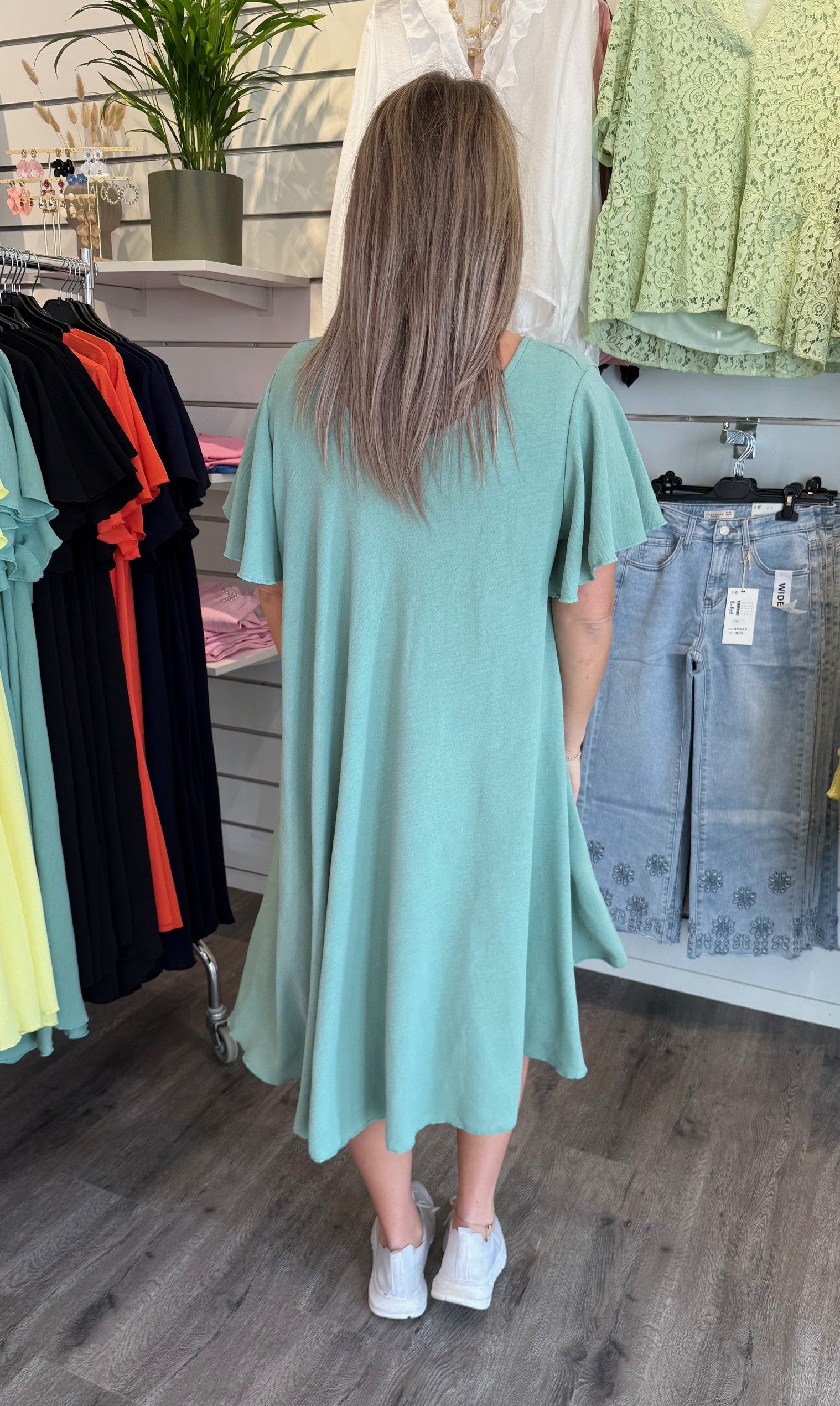 Berit - Klänning - Ljus Khaki