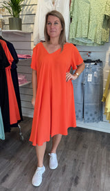 Berit - Klänning - Orange