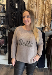 Billa stickad tröja Taupe