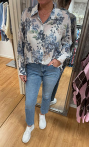 Mika- Blus - Blommor- Blå - Nyhet