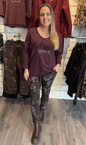 Bodil Magiska byxor Flower Choco