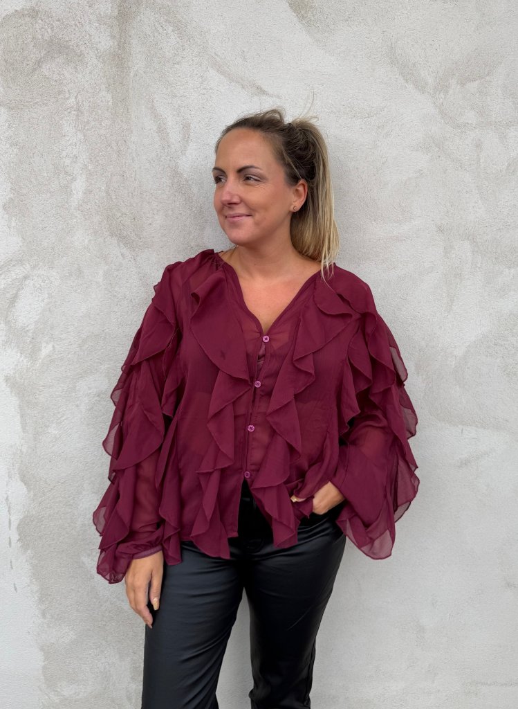 Eloise - Blus - Bordo - Nyhet