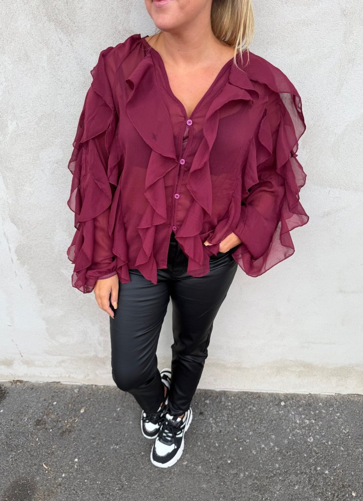 Eloise - Blus - Bordo - Nyhet