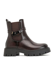 Ursula Boots med spänne Brown