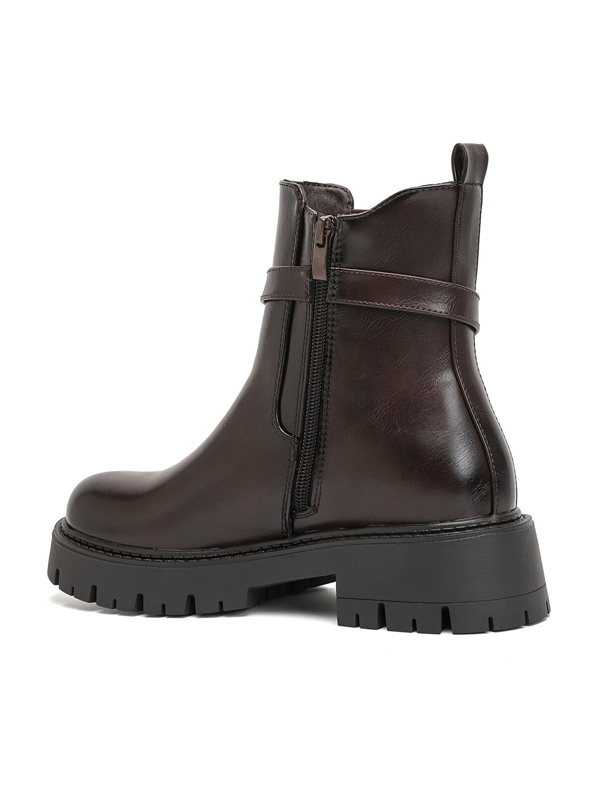 Ursula Boots med spänne Brown