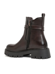 Ursula Boots med spänne Brown
