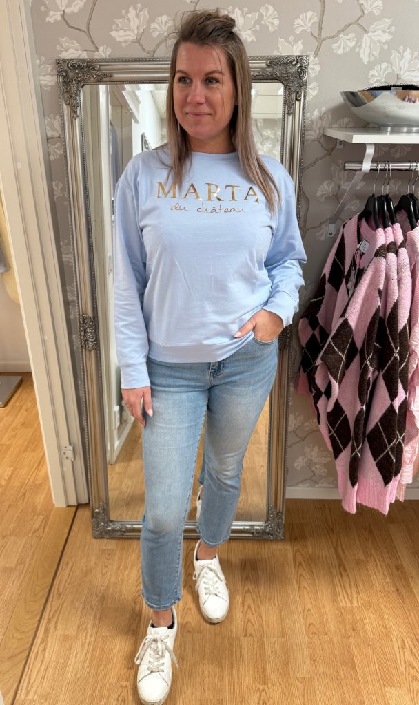 Annemette - Sweatshirt - Ljusblå - Nyhet