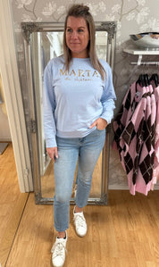 Annemette - Sweatshirt - Ljusblå - Nyhet
