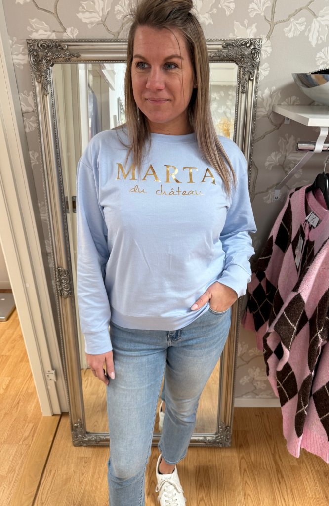 Annemette - Sweatshirt - Ljusblå - Nyhet