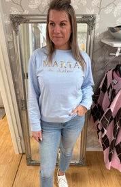 Annemette - Sweatshirt - Ljusblå - Nyhet