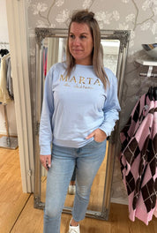 Annemette - Sweatshirt - Ljusblå - Nyhet