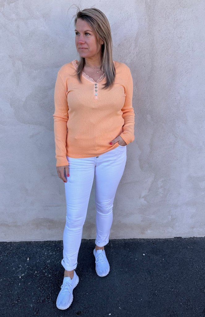 Calista - Topp - Spets  -Orange- Nyhet