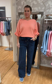 Lovis -Jeans med knyt - Denim - Nyhet
