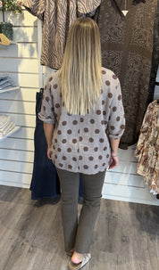 Carla bomullstopp prickig brun