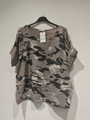 Carla bomullstopp camo Taupe