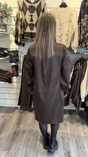 Caleya Satinklänning Choco