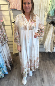 Chantelle - Klänning - Blommor - Beige