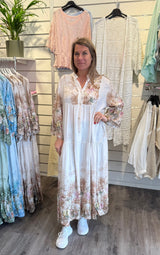 Chantelle - Klänning - Blommor - Beige