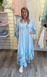 Chantelle - Klänning - Blommor - Blå