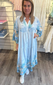 Chantelle - Klänning - Blommor - Blå