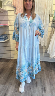 Chantelle - Klänning - Blommor - Blå