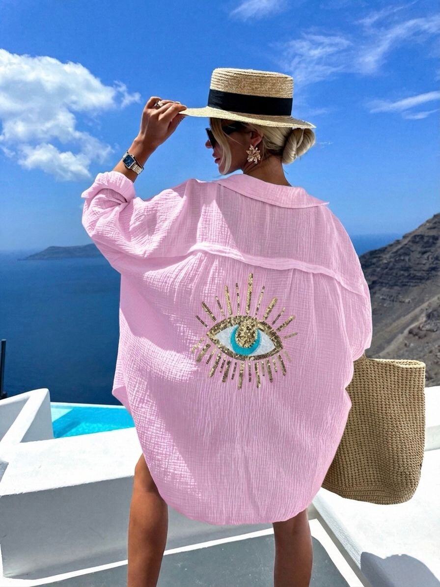 Jolie - Skjorta - Öga - Rosa