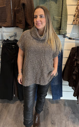Christy stickad polo Fango