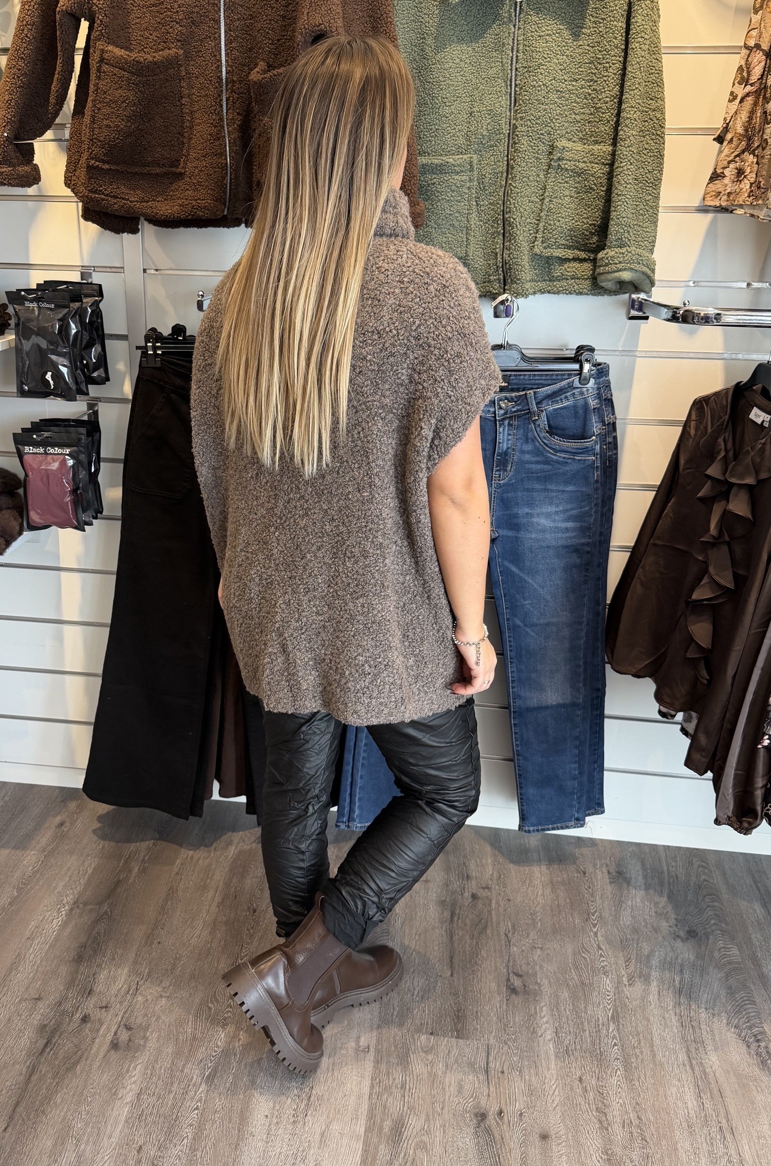 Christy stickad polo Fango