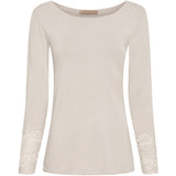 Cilla - Topp - Spets - Beige - Nyhet