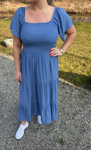 Cindy- Klänning - Denim - Nyhet