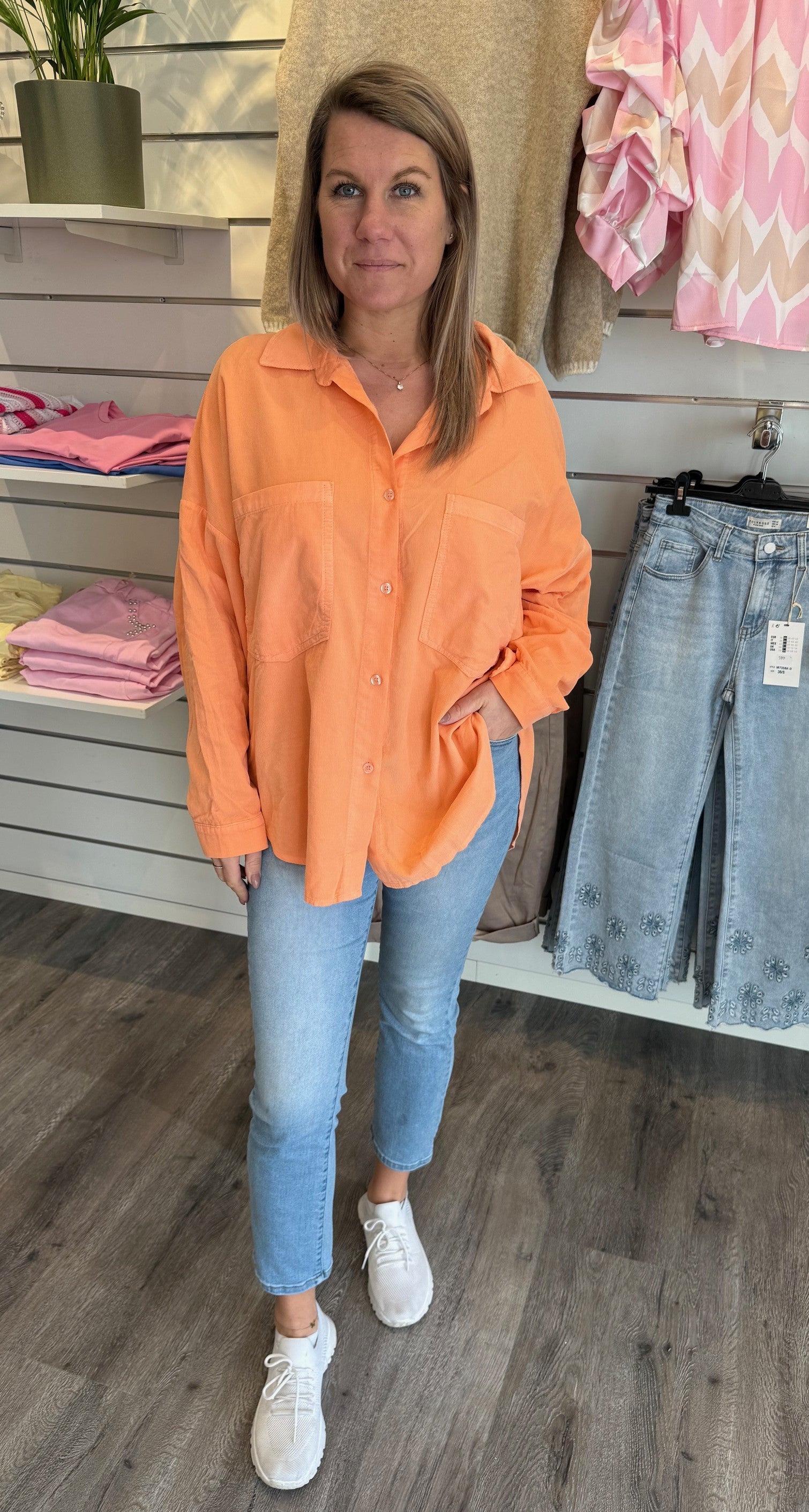 Coline- Manchesterskjorta - Orange