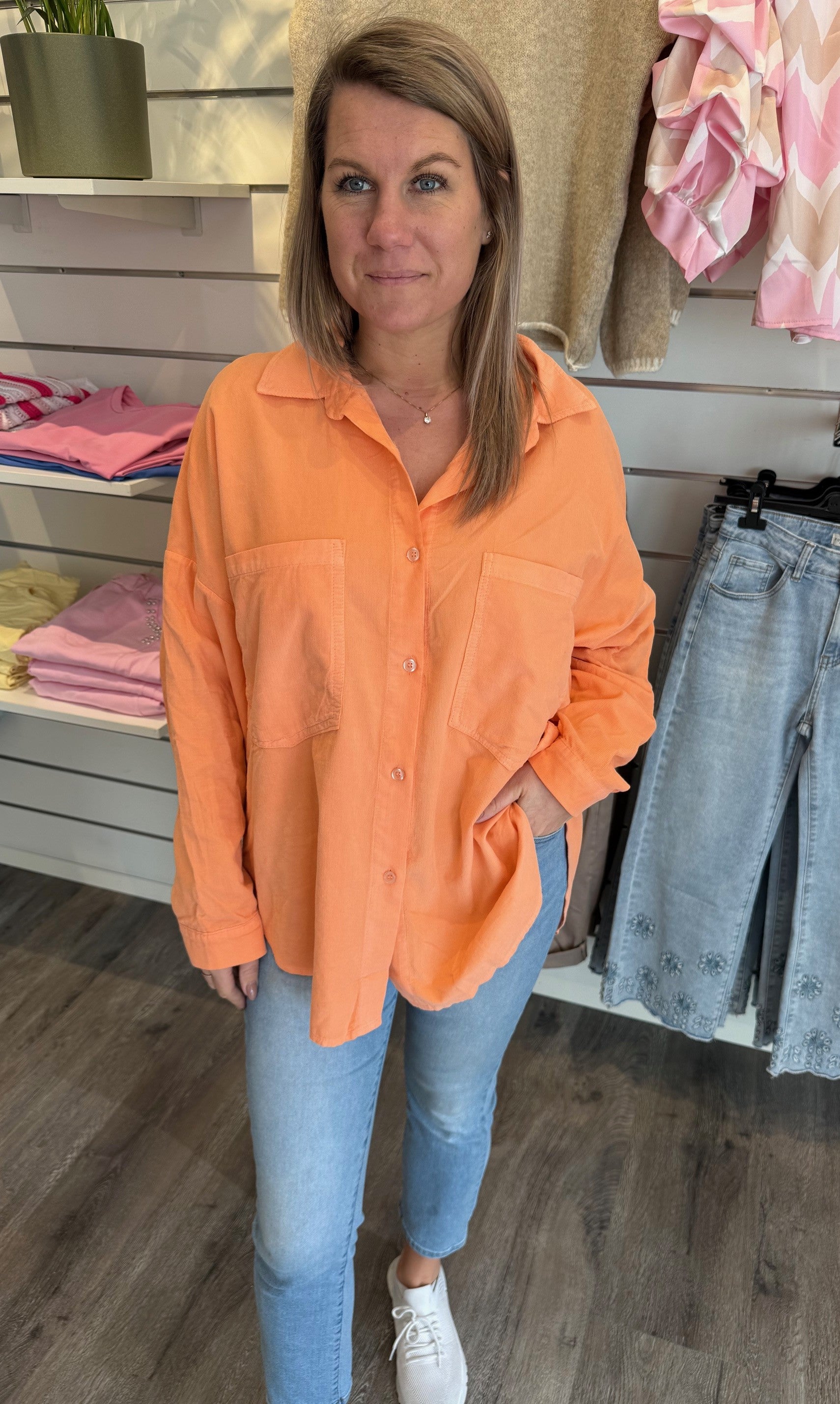 Coline- Manchesterskjorta - Orange