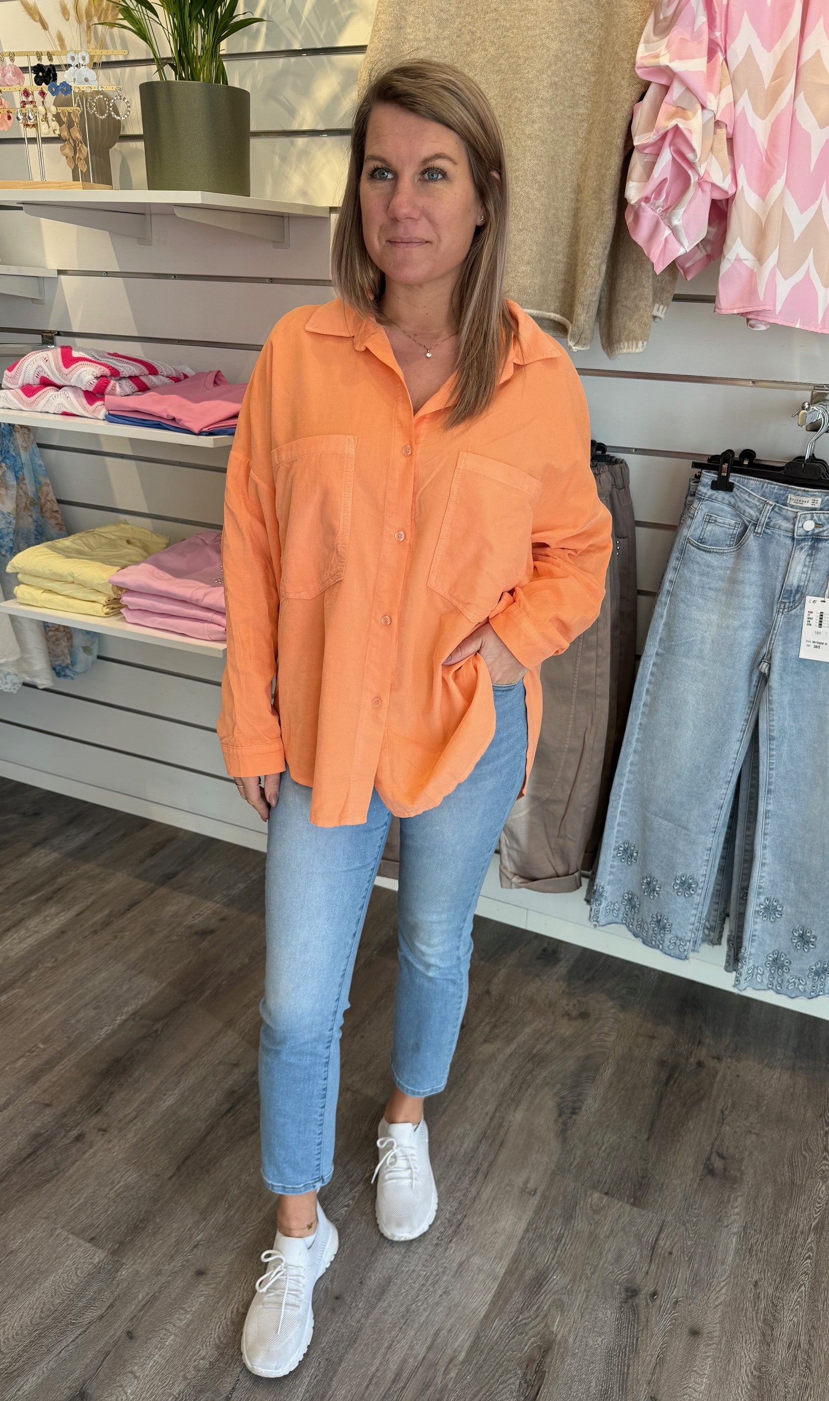 Coline- Manchesterskjorta - Orange