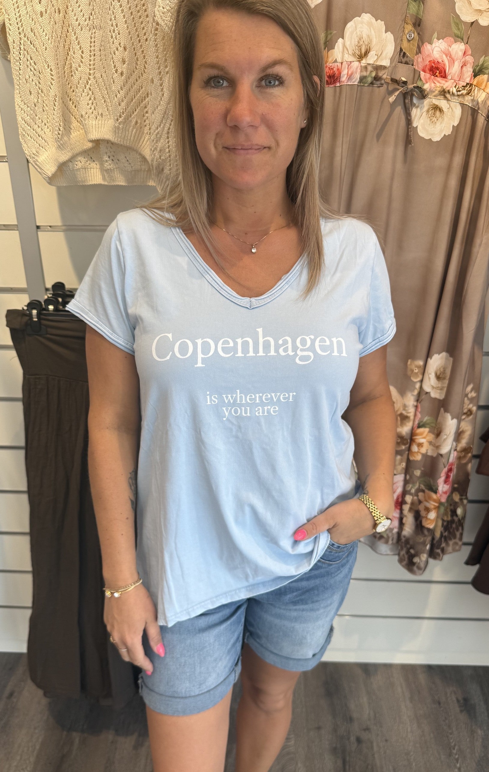 Norina Tshirt Ljusblå