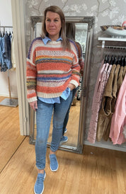 Delilah - Stickad tröja - Multi - Nyhet