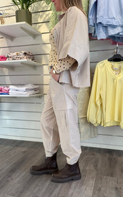 BCDavina - Cargo byxa - Beige - Nyhet