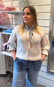 Diana- Scarf  - Paisley - Blå