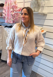 Diana- Scarf  - Paisley - Blå