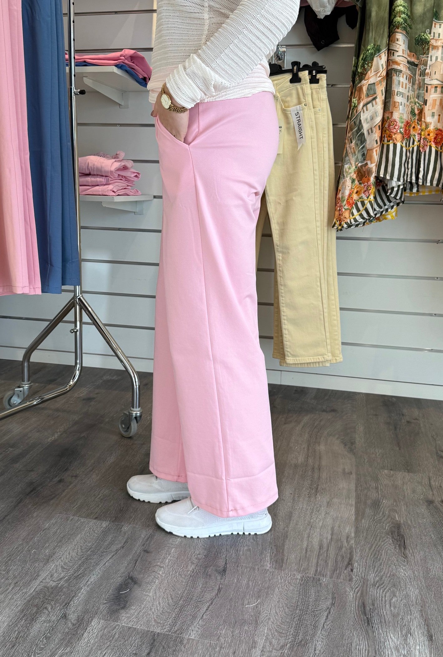 Dorit- Byxa med resår  - Rosa