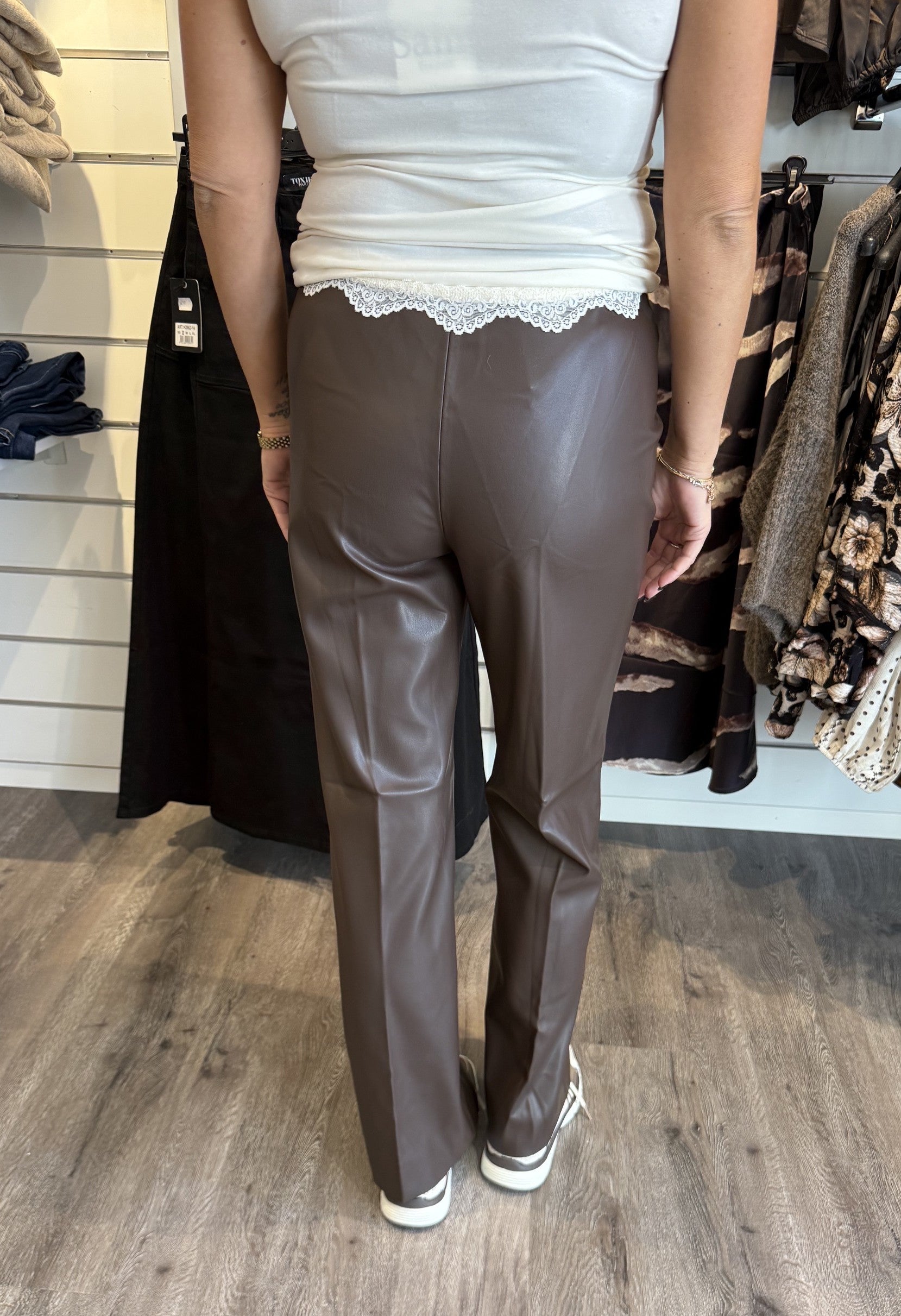 DowieSZ flared skinnbyxa choco